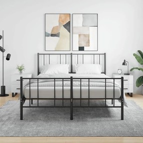 Comodini 2 Pz Bianco Lucido 40x35x47,5 Cm İn Legno Multistrato /