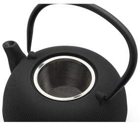 Set da tè in porcellana nera e lega Sichuan - Bredemeijer