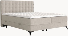 Letto boxspring fatto a mano con contenitore Annakie, H3