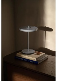 Lampada da tavolo LED azzurra in metallo con paralume in metallo (altezza totale 31 cm) Asteria Move – UMAGE