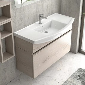 Kamalu - mobile bagno 100cm sospeso con cassetto scorrevole bn-100b