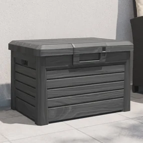 Contenitore cuscini antracite 73x50,5x46,5 cm in polipropilene