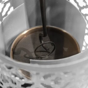 Camino a bioetanolo biocamino da tavolo TOLOSA Bianco D20 x H49,5 interno esterno