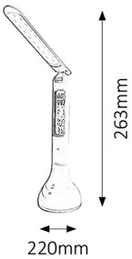 Rabalux 1515 - Lampada LED da tavolo JUSTIN LED/4W/USB