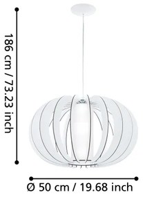 Eglo 95607 - Lampadario STELLATO 2 1xE27/60W/230V