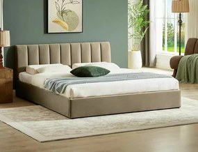 Letto Montreal in velluto beige - Blu28 140x200 cm