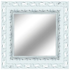 Specchio SHARON quadrato in legno bianco 99 x 99 cm