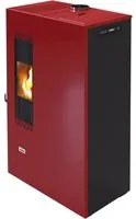 Stufa A Pellet Queen Mini Bordeaux 4,5Kw