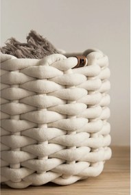 Cesto in tessuto ø 21x17 cm Peach Skin Round S – Bigso