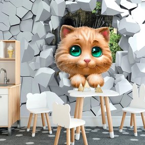 Carta da parati autoadesiva – Gattina adorabile