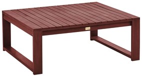 Tavolino da caffè legno di acacia rosso mogano 90 x 75 cm TIMOR II Beliani