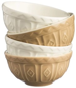 Ciotoline in set bianche/beige in gres 4 pz 200 ml Original Cane – Mason Cash