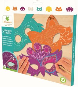 Scratch Art - Maschere di animali da grattare