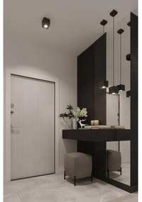 Lampadario a sospensione con filo QUAD 1 1xGU10/40W/230V nero