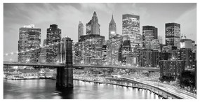 Stampa su tela New York grey, multicolore 80 x 180 cm