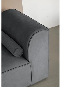 Divano angolare componibile grigio (con penisola a destra) Flex Felix – Miuform