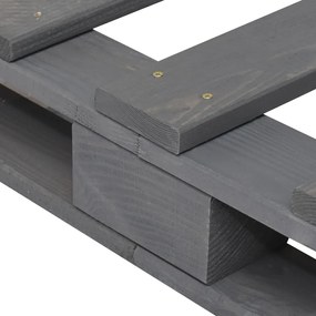 Giroletto in Pallet Grigio Legno Massello di Pino 90x200 cm