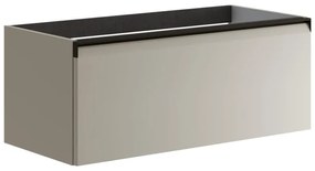 Mobile da bagno sotto lavabo Fusion beige opaco L 99.5 x H 40 x P 45.5 cm 1 cassetto, lavabo non incluso