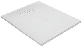 Piatto doccia in resina Yuka L 120 x L 90 x H 5.2 cm bianco