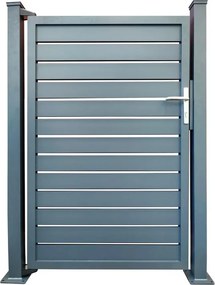 Cancello / portello VERDELOOK MIAMI in alluminio grigio H 160 x L 100 cm