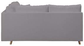 Divano angolare grigio scuro in tessuto bouclé (angolo sinistro) Ariella - Ropez