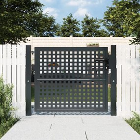 Cancello Giardino Antracite 105x125 Cm İn Acciaio /