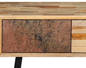 Tavolo Consolle in Legno Massello di Teak 120x30x76 cm