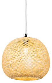 Lampada a sospensione da esterno in bambù orientale IP44 - Rafael