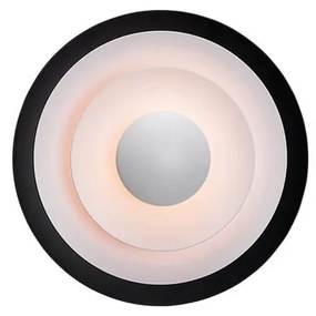 Diablo Applique da Parete LED Nero Opaco/Brillante Rosso Ø300mm - Belid