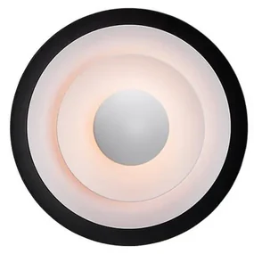 Diablo Applique da Parete LED Nero Opaco/Brillante Rosso Ø300mm - Belid
