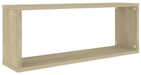 Mensole a cubo 6 pz sonoma 60x15x23 cm in truciolato