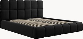 Letto imbottito effetto velluto con contenitore Tropea