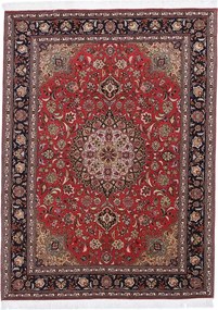 Tabriz Tappeto 160x210 Blu (Iran) Annodato A Mano