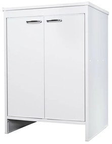 Mobile multiuso lavanderia 60x50 cm in PVC con ripiano interno Kandy