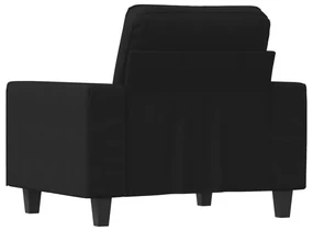 Poltrona nera 60 cm in tessuto