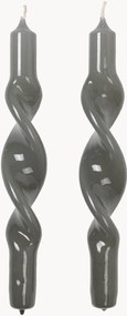Set di 2 candele a bastoncino fatte a mano Twist