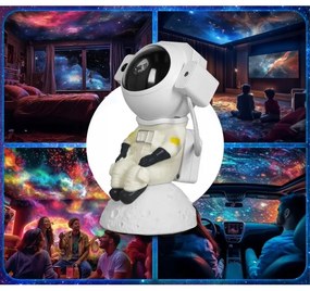 Proiettore LED RGB 3-in-1 LED/5W/5V 3000/4000/6000K astronauta + telecomando