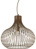 Sospensione Industrial-Minimal Onion Metallo Coffee 1 Luce E27 D47Cm