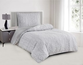 Biancheria da letto singola jacquard grigia 140x200 cm Florida - My House