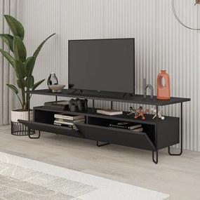 Tavolo TV nero 150x45 cm Dilly - Marckeric