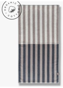Asciugamano in cotone biologico blu-grigio 50x90 cm Disorder - Mette Ditmer Denmark
