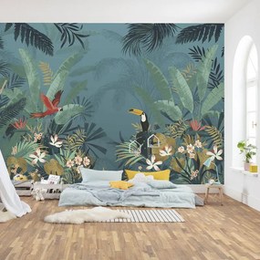Fotomurale KOMAR Jungla incantata, Multicolore 368X248 cm
