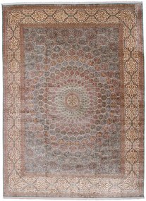 Cashmere Silk Tappeto orientale 360 x 500 Rosa (Indian) Annodato A Mano