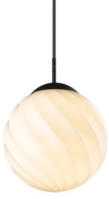 Halo Design - Twist Ball Lampada a Sospensione Ø25 Opale/Nero Halo Design