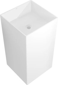 Mexen Xola-2 lavandino autoportante in conglomerato 45 x 45 cm, bianco opaco - 26594500