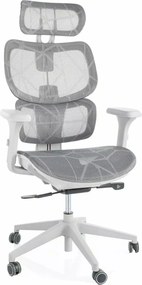 Sedia da ufficio Devon in rete grigia – 68x50x119 cm