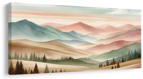Quadro su tela – Paesaggio pastello silenzioso
