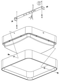Eglo 33573 - Plafoniera LED dimmerabile per esterni PIOVE-C LED/14W/230V IP44