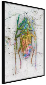 Poster  Iridescent Insect  Cornice Quadri Cornice nera, Larghezza x Altezza Home decor 20x30