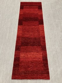 Loribaft Tappeto 270x80 Rosso (Iran) Annodato A Mano